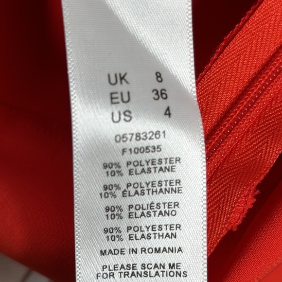 ASOS DESIGN | Twist Front Strappy Culotte Jumpsuit in Red - Picture 15 of 15